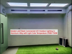 軽い色温2100K-7500Kのアルミ合金で現代的でスリムな商業用LED屋外照明