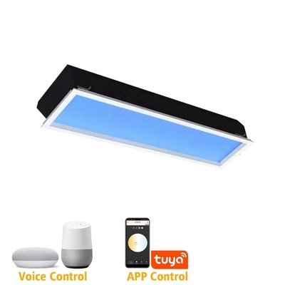 購入 スマートLEDフェイク天井スカイライト 1ft x 4ft パネル,80W エネルギー効率,調節可能なホワイトライト (2100K-7800K),Tuya,Googleアシスタント,Zigbee & DALI-2で動作 オンライン製造