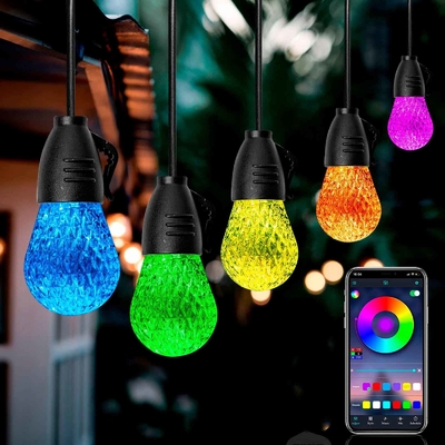 購入 安定した DC12V RGB 屋外ストリング ライト APP コントロール多目的 オンライン製造