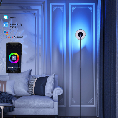 多場面 DC 24V RGB ランプ コーナー、音声命令のフロア ランプ LED RGB