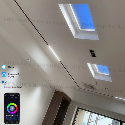 CCT 600x600 の正方形の人工的な空のライト、天井 LED は日光を模倣します