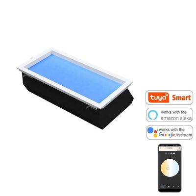 ちらつきなし ブルー スカイ LED シーリング パネル ライト CCT 7800K 実用的