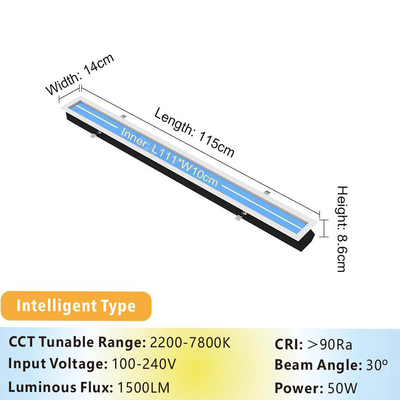 エネルギー省エネ50ワットのLED天井パネルライト 治療用 L1150 XW140 X H86mm