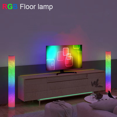 調光可能なスタンディング RGB コーナー フロア ランプ アプリ コントロール 44.5x14x14CM