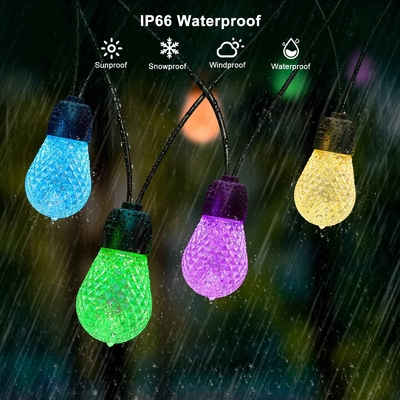 IP65 防水 RGB ストリング ライト屋外飛散防止 48FT 調光可能