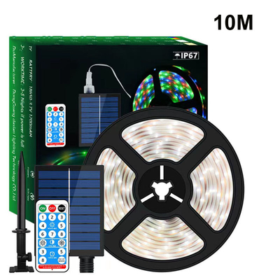 長さ5M 10M LEDの太陽ストリップ ライト2835の屋外の防水暖かい白
