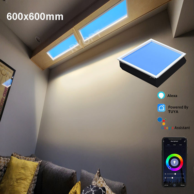 人工的な青空は天窓の天井板600x600 Dimmableを超薄くするDali 1V-10Vを導いた