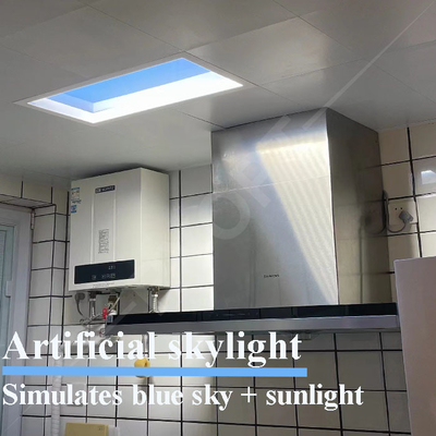 600×600 の寝室の偽の天窓 LED、Tuya 6500K ライトは日光を模倣します