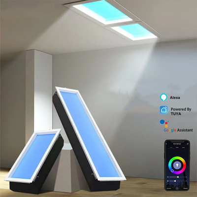240W RGB+CCT LED 天井パネル 人工天井照明 調光可能な色景 Tuya WiFi BT アプリを通じて