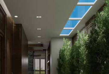 青い光が点滅しない 暗くなるLED 偽の天井 30度 リモコン付き